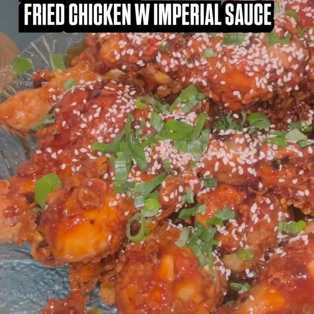 Fried chicken with imperial sauce